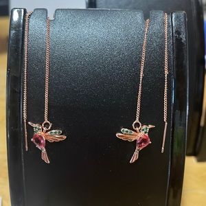 Hummingbird threader earrings really pretty very lightweight